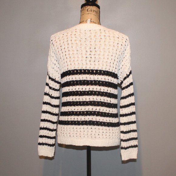 BCBGeneration Black And White Striped Sweater - Picture 3 of 4